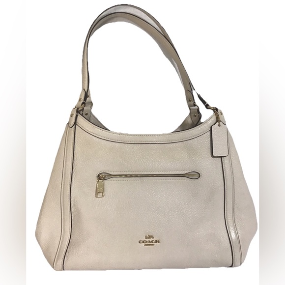 COACH Handbag Christie Kristy Cream Ivory EUC 3 Compartment - Picture 1 of 16